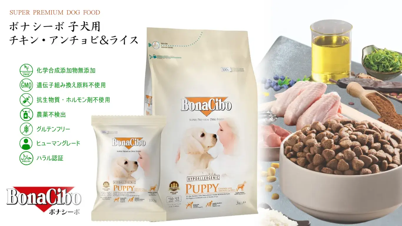 ボナシーボ BonaCibo 子犬用 チキン・アンチョビ＆ライス